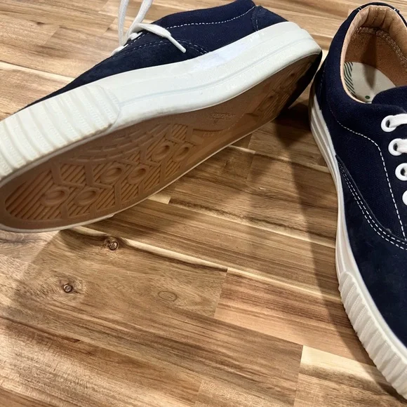 P.F. Flyers Blue and White Classic Sneakers - Picture 4 of 8